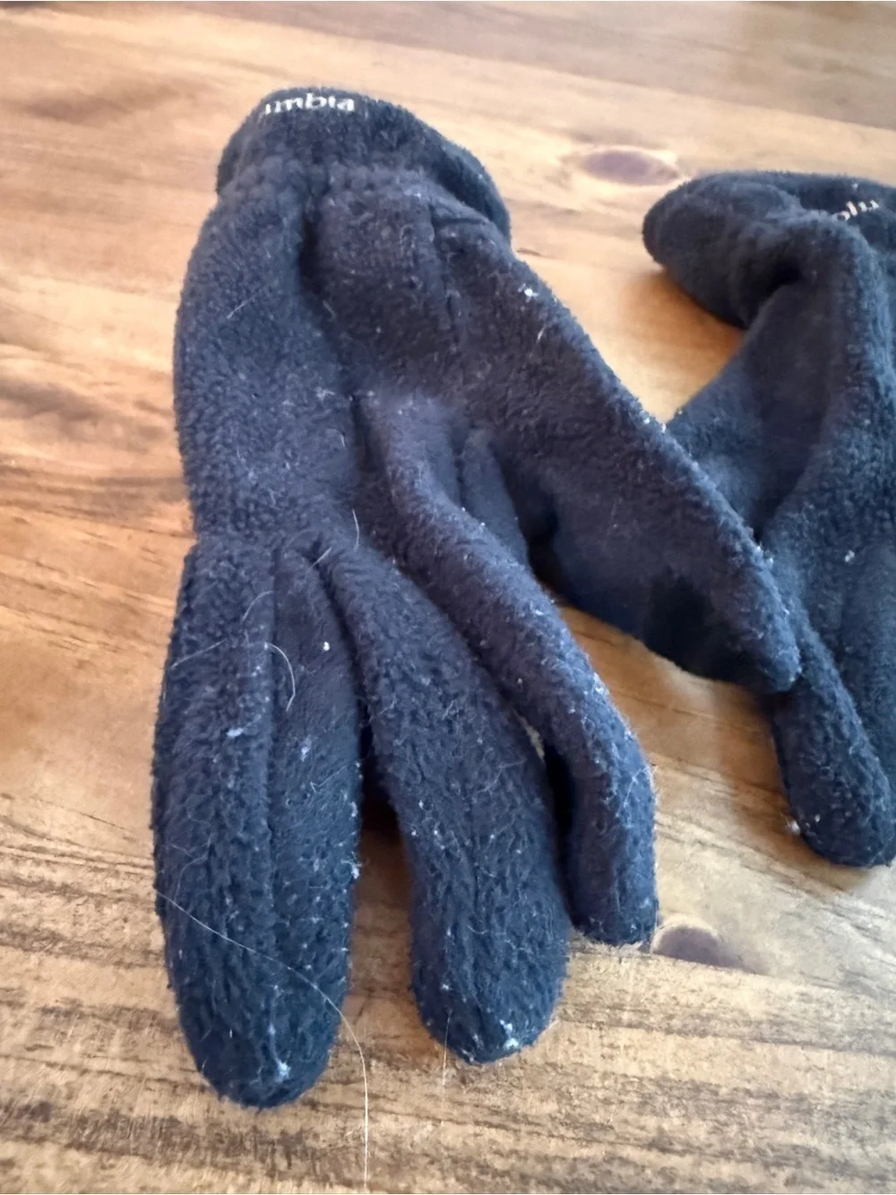 Columbia Black Fleece Winter Gloves size medium